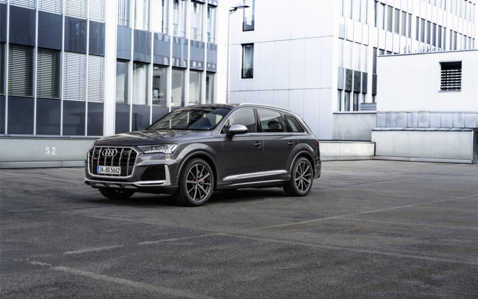 Audi Q7 huren interieur achterzijde