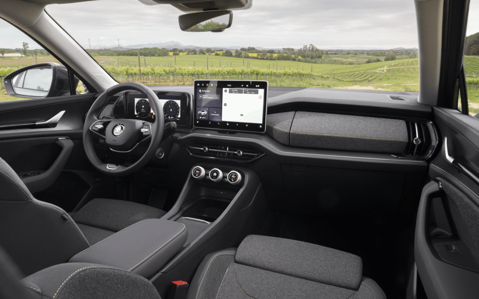 Skoda Kodiaq huren infotainmentsystem