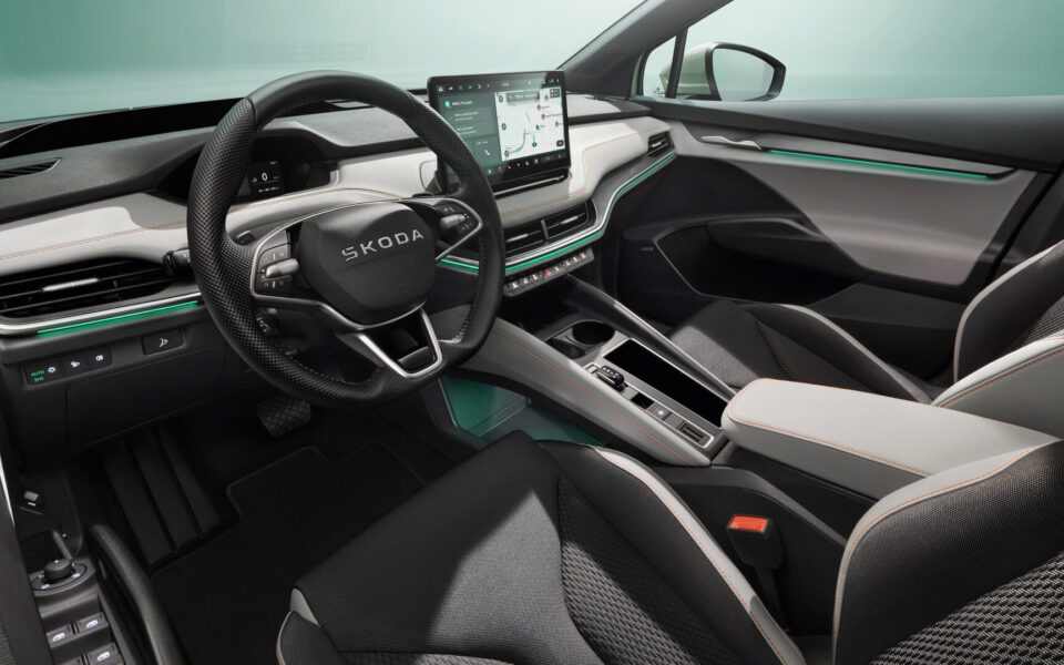 Skoda zakelijk huren interieur links Skoda zakelijk huren interieur links